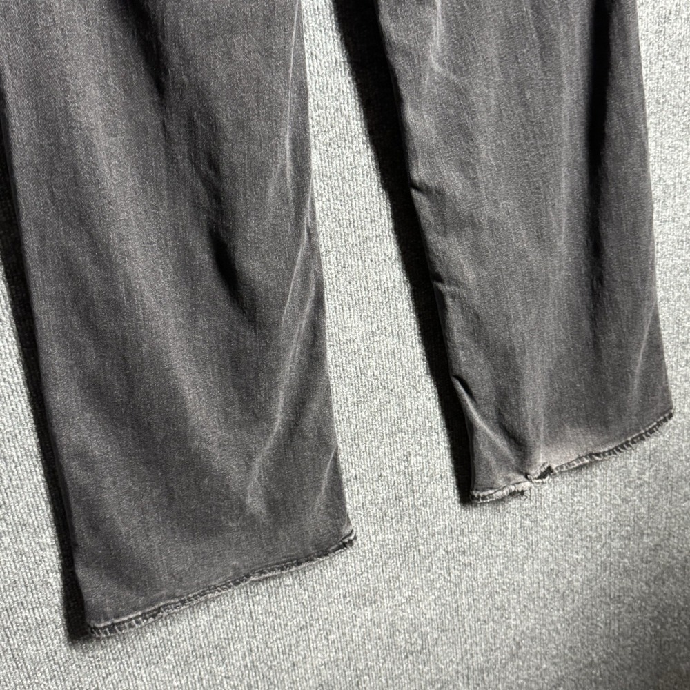 American Eagle Curvy 4 Long Black Baggy Wide Leg Jeans Super High Rise Y2K - Picture 14 of 16